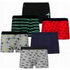 Chlapčenské boxerky, bavlnené farebné spodky so vzormi MORAJ 6-BALENIE, veľkosť 122-128