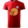 Pizza DJ - Klasické pánske tričko vyššej gramáže - 4XL ( Červená )