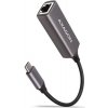 AXAGON ADE-TRC, USB-C 3.2 Gen 1 - Gigabitová sieťová karta, automatická inštalácia, titánovo šedá ADE-TRC