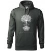 Narodeninový strom 60 - Mikina pánska Cape s kapucňou - 3XL ( Tm. bridlica (šedozelená) )