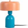 Modrá/oranžová stolová lampa (výška 24 cm) Double Funky – Leitmotiv