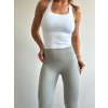 Sim Fashion Rebrované push-up legíny Talia šedá