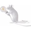 SELETTI Stolová LED lampa Mouse Lamp USB stojacia biela - 15221