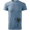 Kopretina - dole na výšku - Klasické pánske tričko vyššej gramáže - XS ( Denim )
