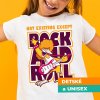 Tričko s potlačou Rock and Roll Detský / Unisex Biela 158 cm/12 rokov