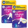 Always Platinum Denné a nočné hygienické vložky 2 x 22 ks