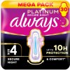Always Platinum Secure Night veľkosť 4 Vložky s krídelkami 30 ks