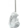 Wenko WC kefa a držiak Monkey Quiet 22 cm keramický biely