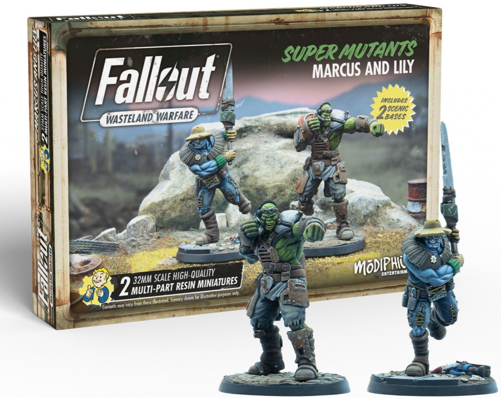 Modiphius Entertainment Fallout: Wasteland Warfare Super Mutants: Marcus and Lily