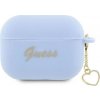 Guess Case Guess GUAP2LSCHSB kryt Apple AirPods Pre 2 modrý/modrý Silikónové kúzlo Heart Collection