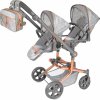 DeCuevas 90877 Skladací pre dvojčatá bábiky s batôžkom CITY X 91 cm