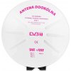 DVB-T anténa širokopásmová 32dB všesmerová, biela.