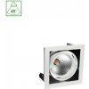 SPECTRUM - MODERN DAY DOWNLIGHT 27W zapustené svietidlo 40° IP20 188x188x180mm Teplá biela / 3000°K- Strieborno / Čierne