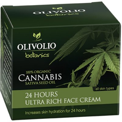 Olivolio Botanics Cannabis Oil CBD 24 Hours Ultra Rich Face Cream 50 ml
