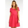 Dámske šaty s krátkym rukávom 5F079 LITEX tmavo ružová M