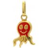 Zlatý prívesok ČERVENÁ CHOBOTNIČKA