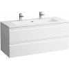 Kúpeľňová skrinka s umývadlom Laufen PRO S 120x54,5x50 cm biela lesk H8619674751071