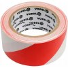 Vorel výstražná páska s lepidlom 48 mm x 33 m biela-červená T75230