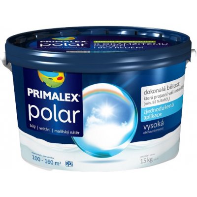Primalex POLAR - Snehobiela interiérová farba 7,5 kg snehobiela