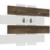 VerDesign, MOLLY predsieňový vešiak, biela / orech LTD