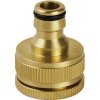 EXTOL PREMIUM Rýchlospojka na záhradný ventil mosadzná, adaptér na 1'' a 3/4'' ventil, mosadz, EXTOL PREMIUM 8876022