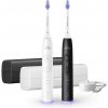 Philips Sonicare 6500 Gentle clean sada elektrických zubných kefiek, 2 kusy, čierna a biela