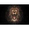 Fototapeta - FT6698 - Abstraktný lev - tmavý Vliesová fototap. - 208cm x 146cm