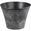 Kvetináč Strend Pro Flower, 24,5x19,3 cm, strieborný, metalický efekt
