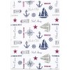 SCAN QUILT Dekoro 3054 Sailing 50x70 cm modrá
