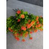 lacne-dekoracie.sk Kytička mini-Ružičky 120C 35cm oranžové