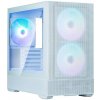Zalman skříň P30 AIR White / miniT / 3x140mm fan ARGB / USB 3.0 / USB-C / temperované sklo / mesh panel / bílá (P30 AIR White)