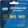 Missinglink KMC 10R Ti-N Gold 2 ks, pro retezy 5,88mm, gold, 10-st.