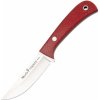 MUELA TERRIER Outdoor Knife, Micarta Handle, Leather Sheath