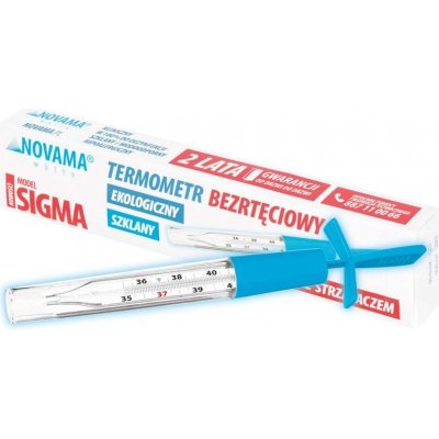 Novama white sigma Sklenený bezortuťový teplomer analógový