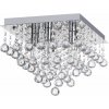 Toolight - Krištáľová stropná lampa 4xE14 40W APP515-4C, chrómová, OSW-00072