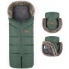 PETITEMARS Fusak Petite&Mars Arctic 4v1 + rukavice na kočík Furry Veritable Khaki