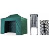 Nožnicový párty stan 2x4 m TENTino BIG HEXAGON Farba opláštenia: 9A - ZELENÁ