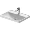 Duravit D-Neo - Umývadlo zápustné, 60x44 cm, 1 otvor na batériu, biela 0357600027