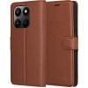 Techsuit - Leather Folio knižkové puzdro pre Honor 400 Smart 5G / 400 Smart 4G / X7d 4G - hnedé