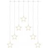 EMOS LED vianočný záves 7 hviezd 67x125 cm vonkajší aj vnútorný teplá biela