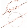 Cutie Jewellery Jemná retiazka z ružového zlata Anker Z0014 45 cm