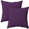 2x OBLIEČKY NA VANKÚŠE 40x40 DEKORAČNÉ FIALOVÉ