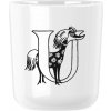 Plastový pohár MOOMIN ABC 200 ml, písmeno U, biela, RIG-TIG