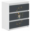 Detská komoda s 3 zásuvkami, DREAM BIG