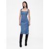 Gap džínsové midi šaty Studio by Zac Posen modrá