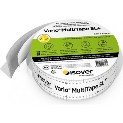 Isover Vario Lepiaca páska na parozábranu MultiTape SL+ 25 m x 60 mm KB1231230025063