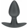 Ouch! Smooth Silicone Anal Plug Small Gunmetal silikónový análny kolík 6,5 x 2,7 cm