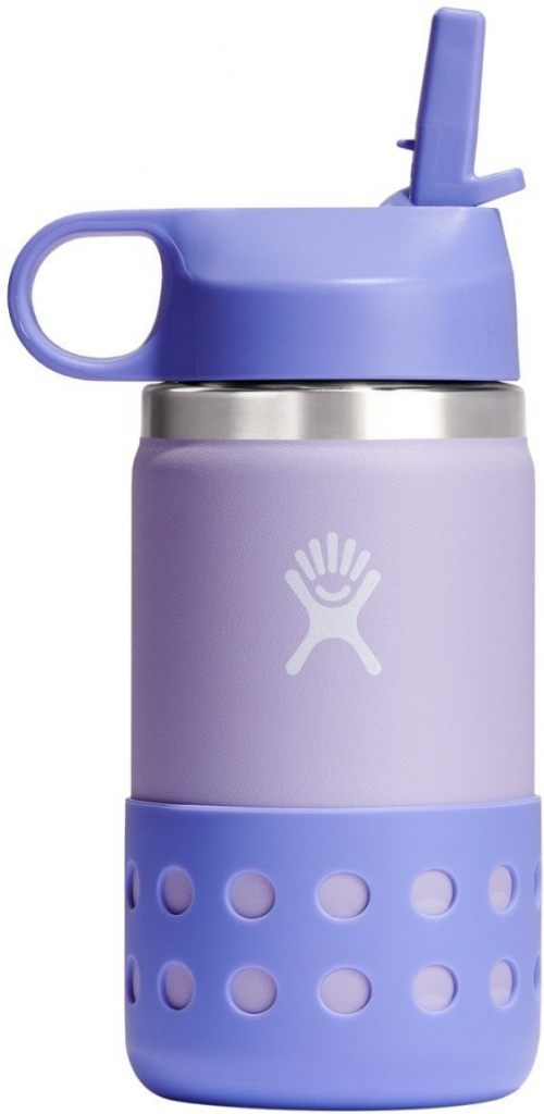 Hydro Flask 12oz Wide Mouth Straw Lid And Boot wisteria 355 ml