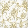 Obrúsky PAW L 33x33cm Baroque Flowers gold