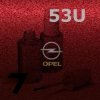 OPEL - 53U - KANDINSKY RED metal. barva retušovací tužka